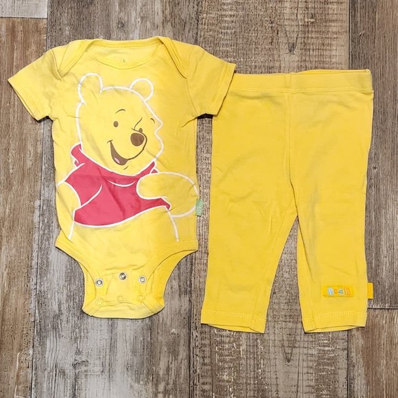 Disney Baby Winnie The Pooh Onesie and Pant Set - Picture 1 of 2
